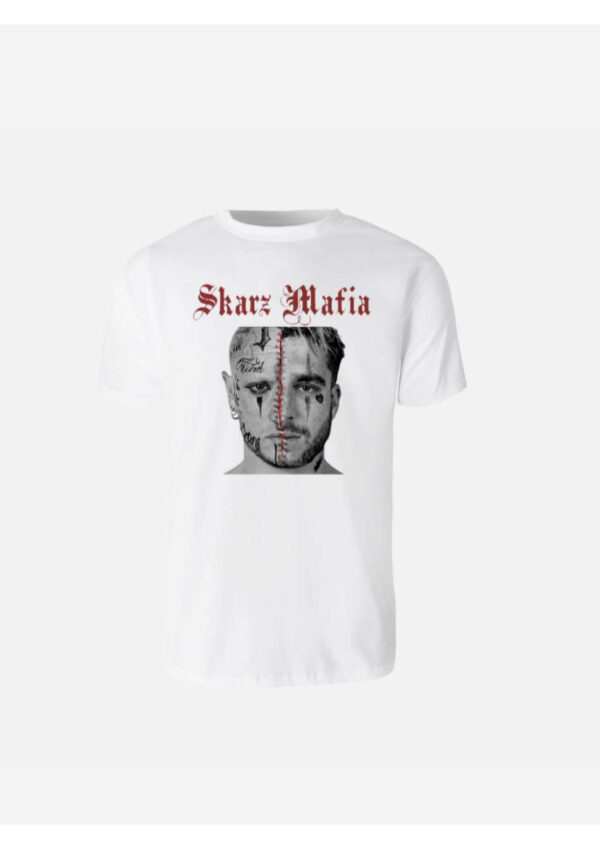T-shirt Skarz Mafia blanc